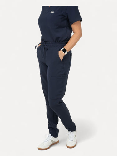 IRONIK Vital Cargo Scrub Set with 3 Pocket Top – Navy Blue