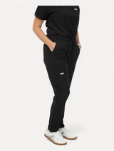 Black Cargo Scrub Pants with 10 Pockets - IRONIK Scrubs