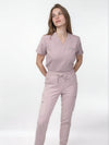 IRONIK Blush Pink Scrub Set - 1 Pocket Top & Joggers