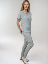 IRONIK 1 Pocket Contour Scrub Top - Seafoam Green - IRONIK Scrubs