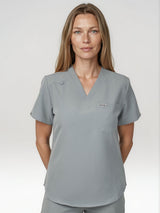 IRONIK 1 Pocket Contour Scrub Top - Seafoam Green - IRONIK Scrubs
