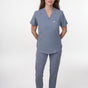 IRONIK 1 Pocket Contour Scrub Top - Twilight Sky Blue - IRONIK Scrubs