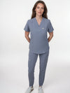 IRONIK Twilight Blue Scrub Set - 1 Pocket Top & Joggers