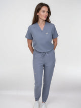 IRONIK 1 Pocket Contour Scrub Top - Twilight Sky Blue - IRONIK Scrubs