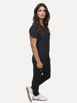 IRONIK Black Scrub Set - Top & Cargo Pants - IRONIK Scrubs