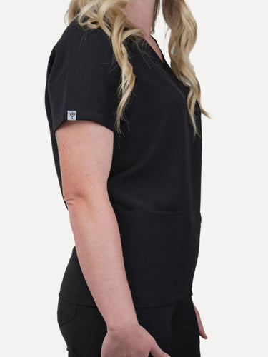 IRONIK Black Scrub Set - Top & Joggers - IRONIK Scrubs