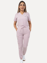 IRONIK Blush Pink Scrub Set - Top & Joggers - IRONIK Scrubs