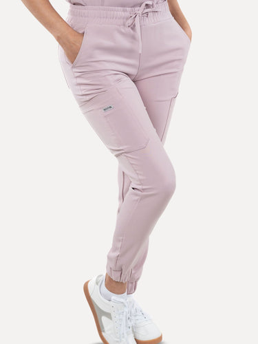 IRONIK Blush Pink Scrub Set - Top & Joggers - IRONIK Scrubs