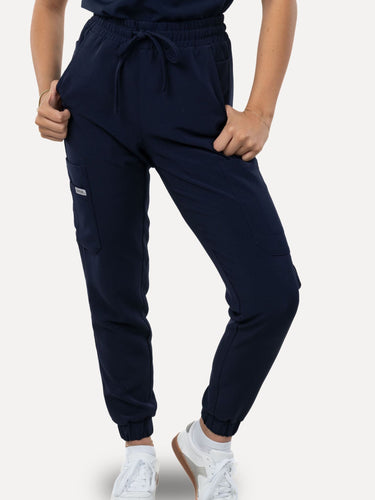 IRONIK Navy Blue Scrub Set - Top & Joggers - IRONIK Scrubs