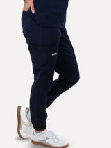 IRONIK Navy Blue Scrub Set - Top & Joggers - IRONIK Scrubs
