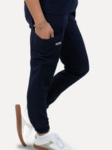 IRONIK Navy Blue Scrub Set - Top & Joggers - IRONIK Scrubs