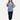 IRONIK Navy Floral Pattern Top Scrub Set - Top & Joggers - IRONIK Scrubs