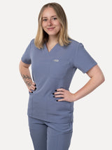 IRONIK Twilight Blue Scrub Set - Top & Joggers - IRONIK Scrubs