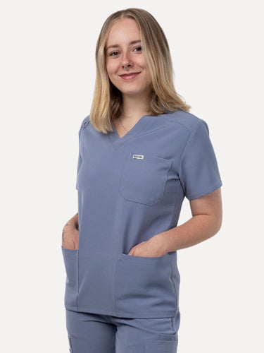 IRONIK Twilight Blue Scrub Set - Top & Joggers - IRONIK Scrubs