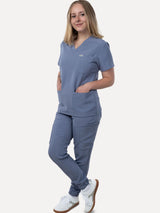 IRONIK Twilight Blue Scrub Set - Top & Joggers - IRONIK Scrubs