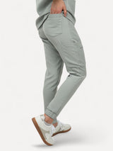 Seafoam Green Women's Scrub Jogger Pants with 10 Pockets - IRONIK Scrubs