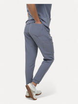 Twilight Sky Blue Women's Scrubs Jogger Pants with 10 Pockets - IRONIK Scrubs