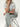 Women’s Damask Print Scrub Set – Elegant Patterned Top & Seafoam Joggers Eco - Friendly Fabric Uniform - IRONIK Scrubs